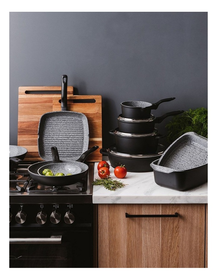 Baccarat STONEX2 Ceramic Non Stick Cookware Set 10 Piece in Black image 3