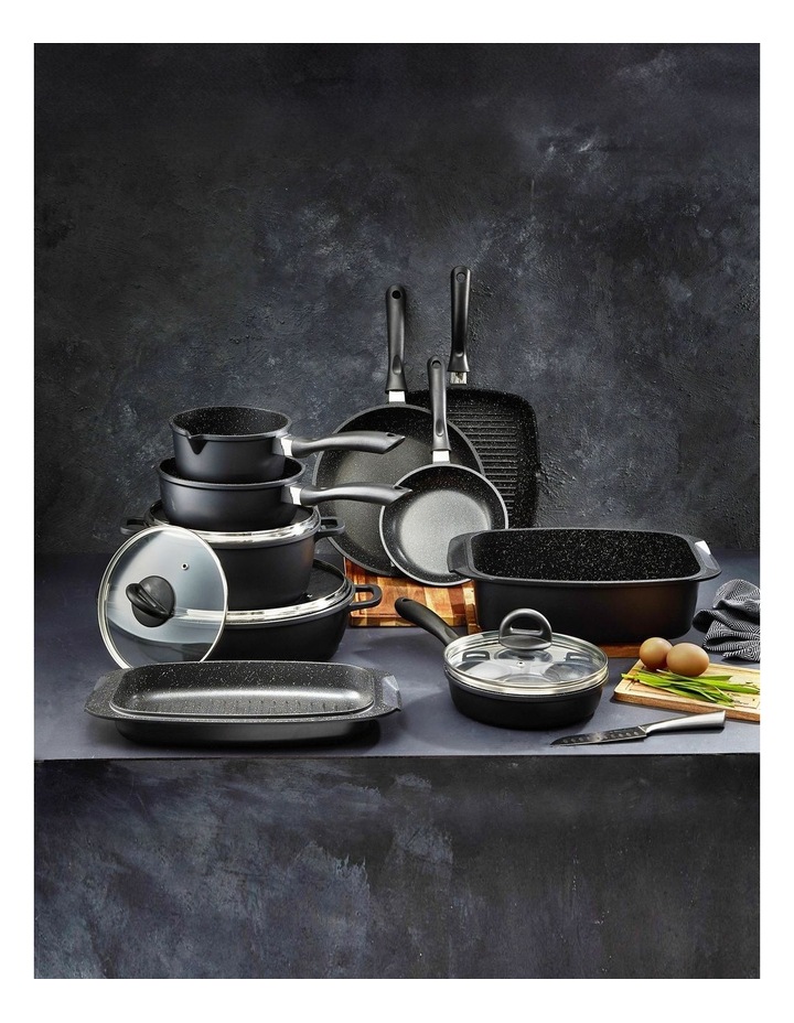 Baccarat STONE 10 Piece Cookware Set with Egg Poacher in Black image 2