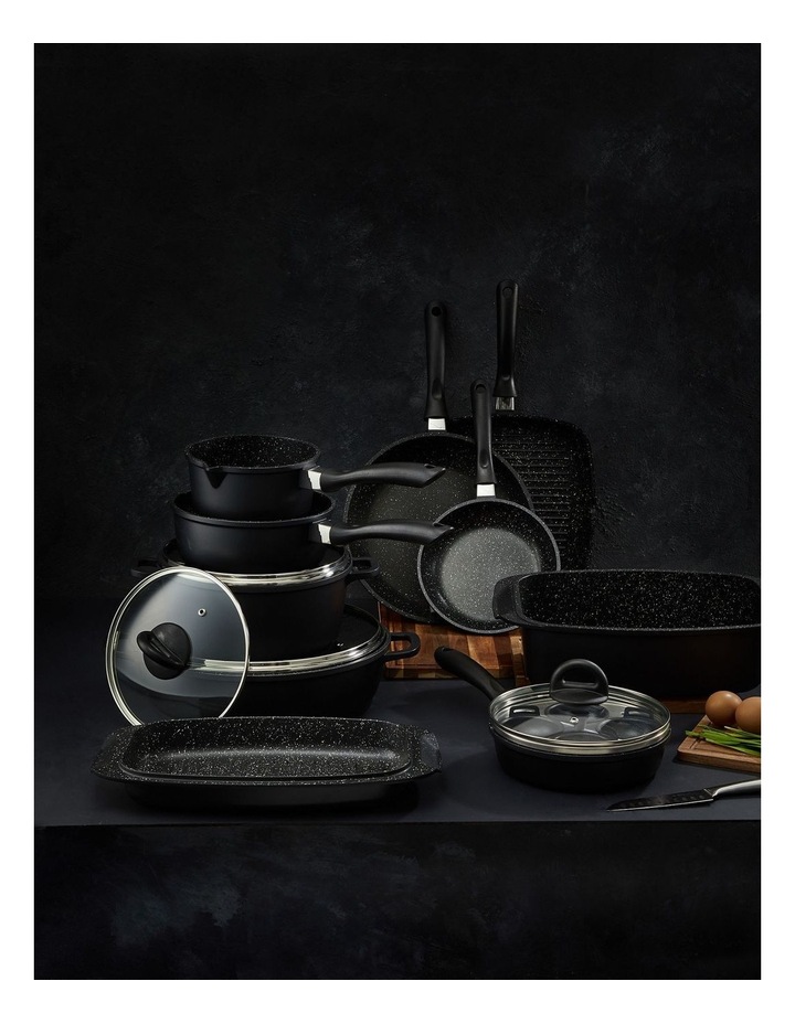 Baccarat STONE 10 Piece Cookware Set with Egg Poacher in Black image 3