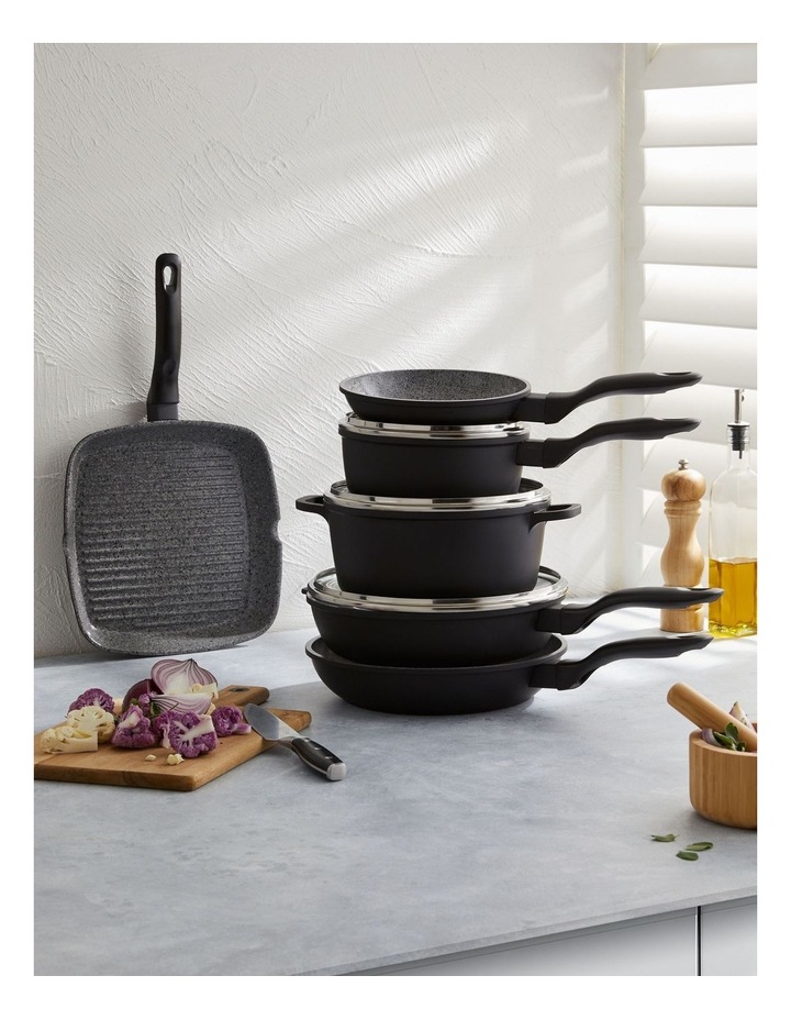 Baccarat STONEX2 6 Piece Ceramic Non Stick Cookware Set in Black image 4