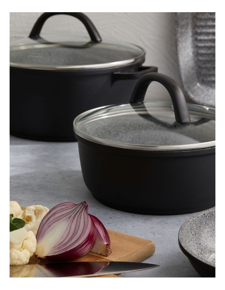 Baccarat STONEX2 6 Piece Ceramic Non Stick Cookware Set in Black image 6