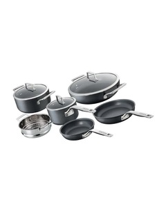 Cuisine::pro Diamond 9 Hard Anodised 6 Piece Cookware Set in Black