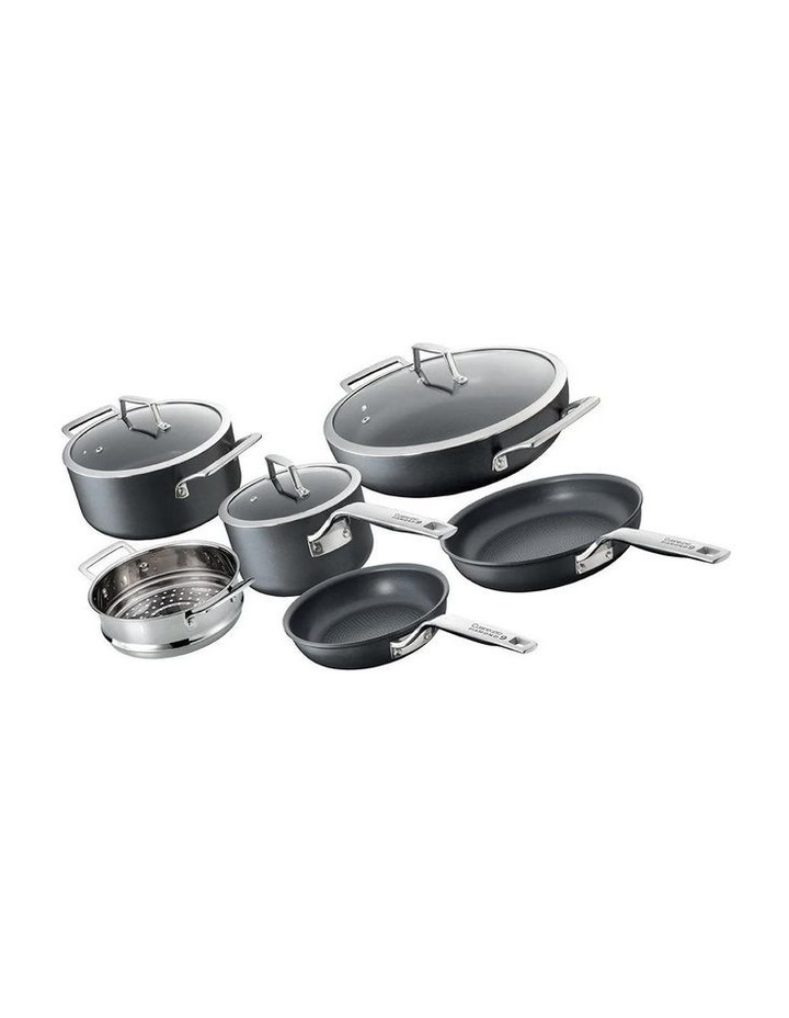 Cuisine::pro Diamond 9 Hard Anodised 6 Piece Cookware Set in Black image 1