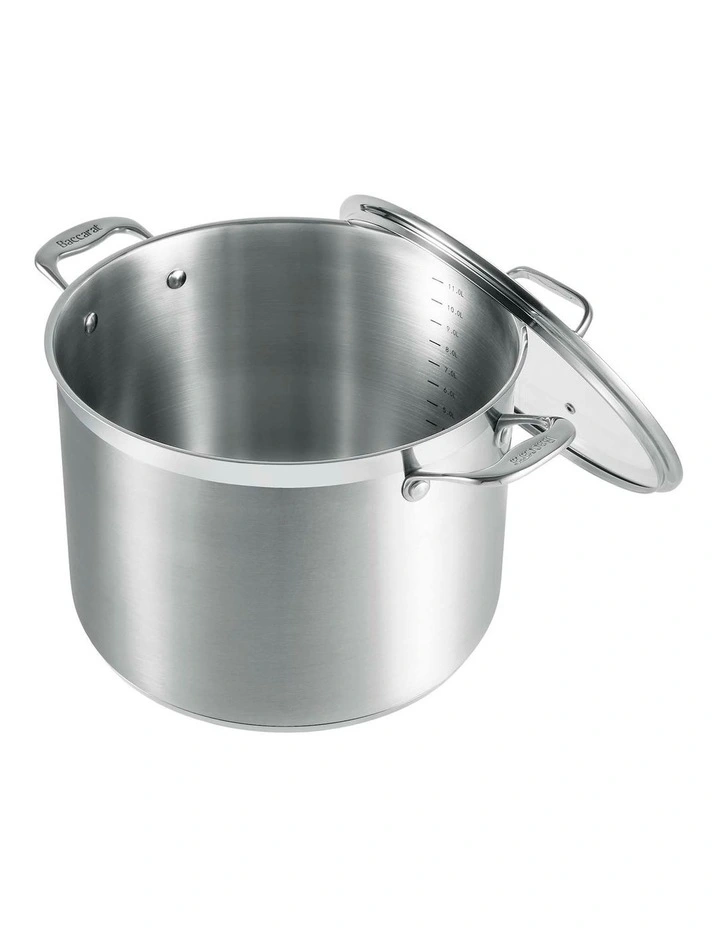 Baccarat iconiX Stockpot with Lid 28cm in Silver image 2