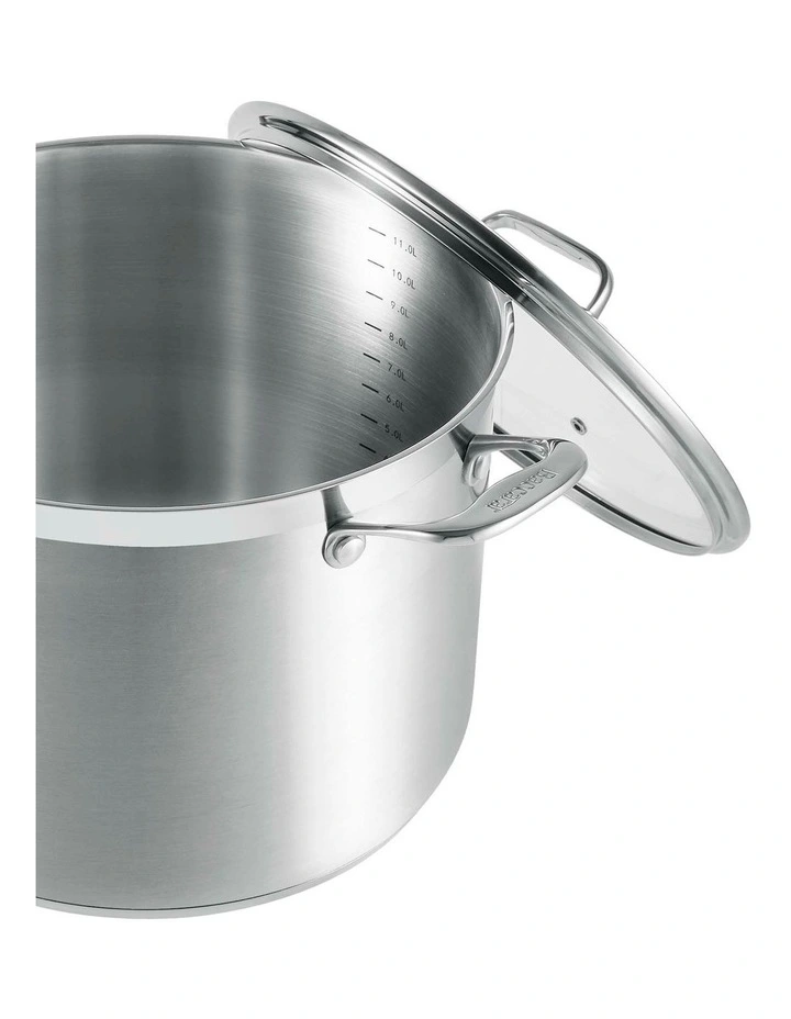 Baccarat iconiX Stockpot with Lid 28cm in Silver image 3