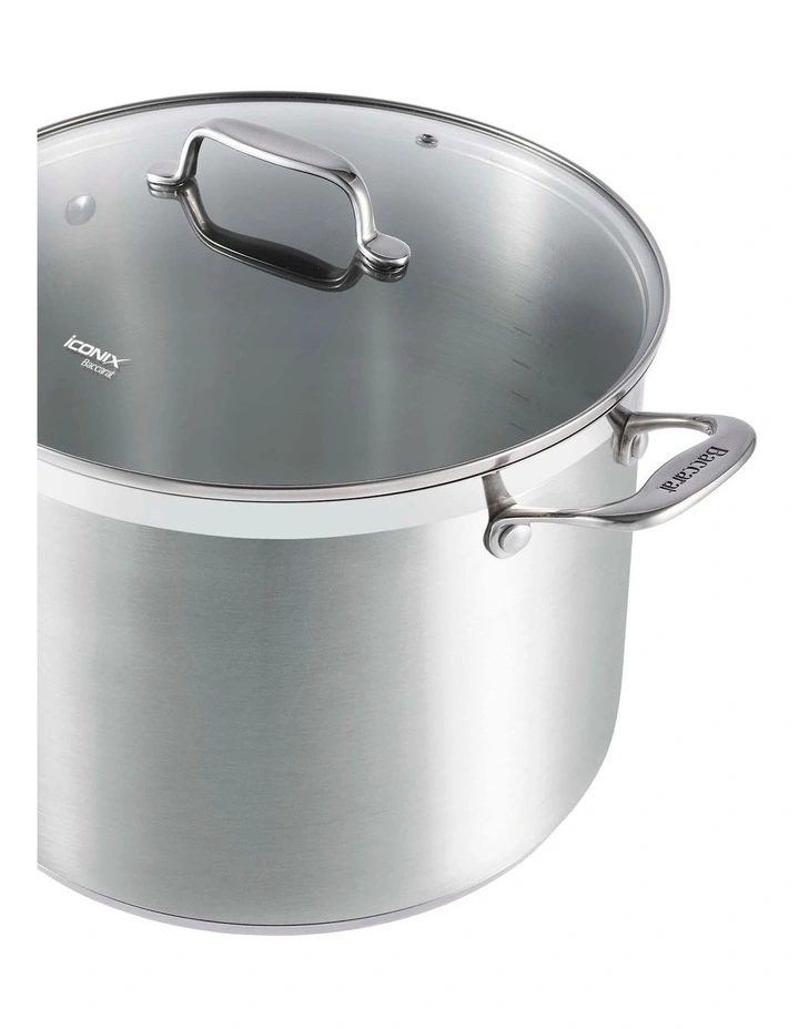 Baccarat iconiX Stockpot with Lid 28cm in Silver image 4