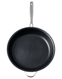 Baccarat iD3 Hard Anodised Saute Pan with Lid 30cm in Black