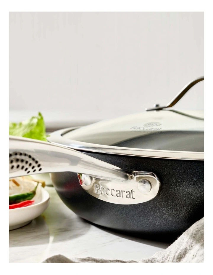 Baccarat iD3 Hard Anodised Saute Pan with Lid 30cm image 3