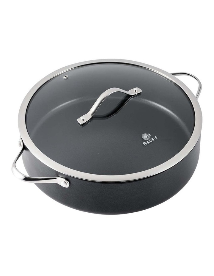 Baccarat iD3 Hard Anodised Saute Pan with Lid 32cm in Black image 1