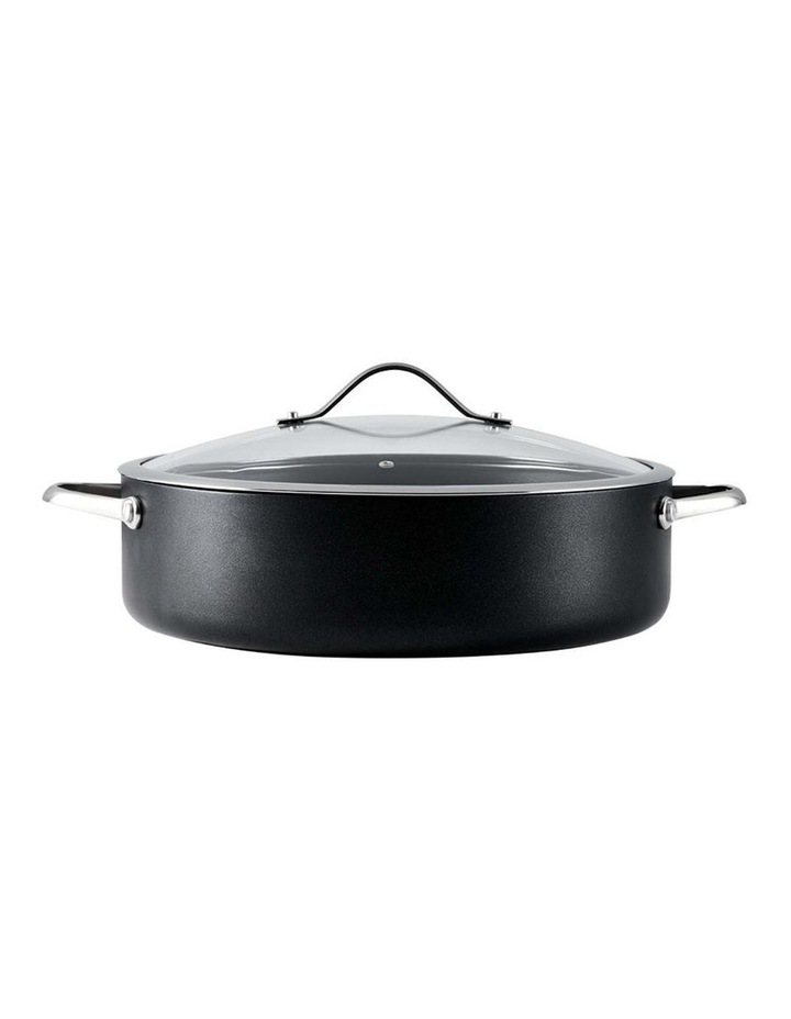 Baccarat iD3 Hard Anodised Saute Pan with Lid 32cm in Black image 2