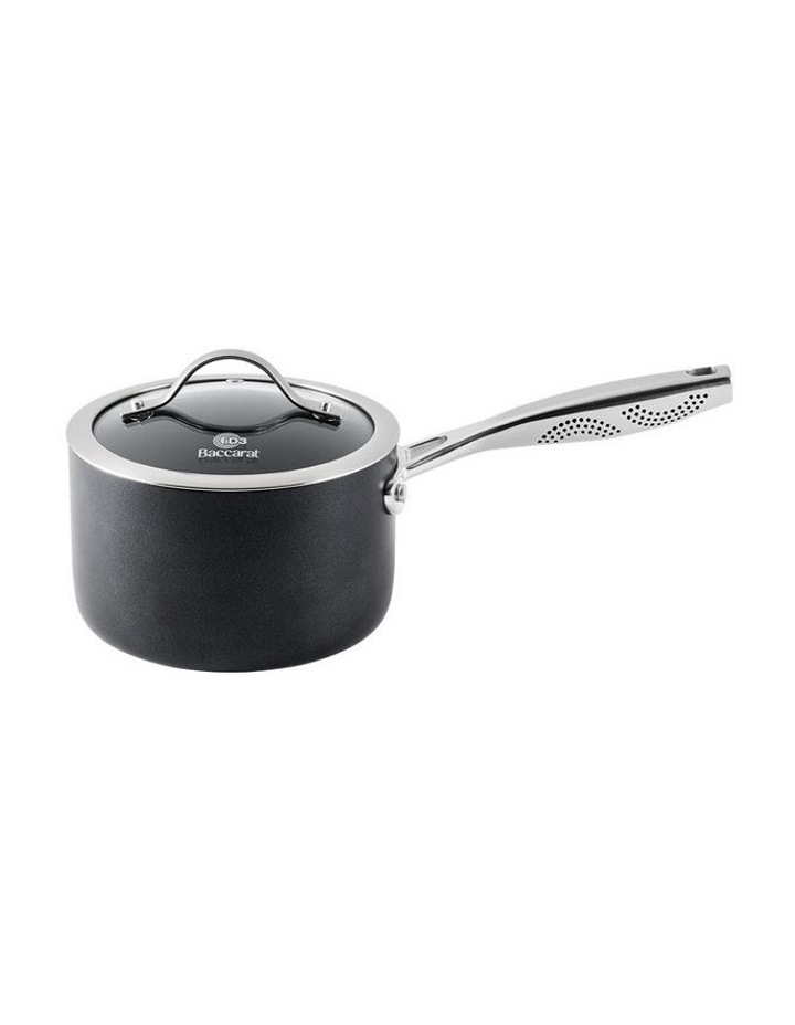Baccarat iD3 Hard Anodised Saucepan with Lid 16cm in Black image 1