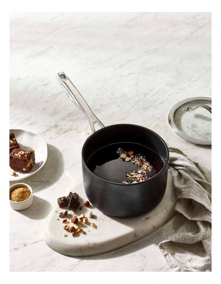Baccarat iD3 Hard Anodised Saucepan with Lid 16cm in Black image 5