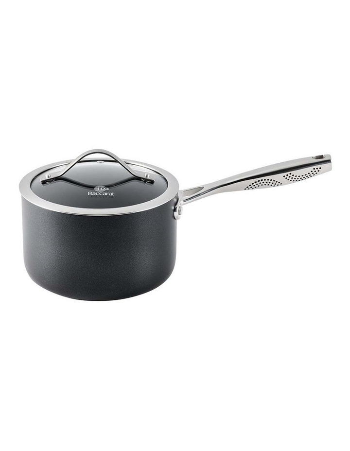 Baccarat iD3 Hard Anodised Saucepan with Lid 18cm in Black image 1