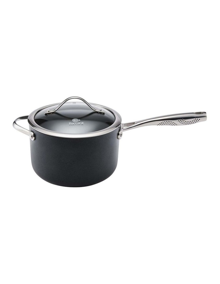 Baccarat iD3 Hard Anodised Saucepan with Lid 20cm in Black image 1