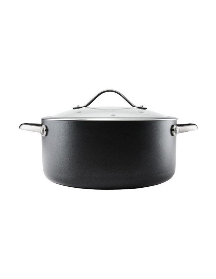 Baccarat iD3 Hard Anodised Casserole with Lid 24cm in Black image 3