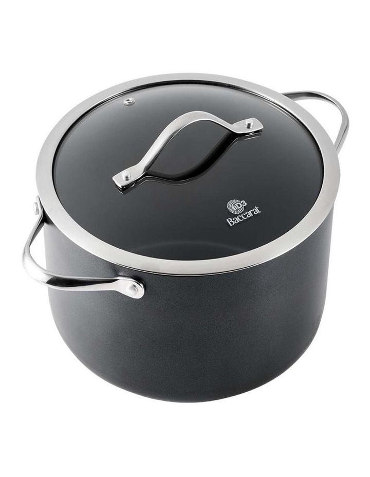 Baccarat iD3 Hard Anodised Stockpot with Lid 24cm in Black image 1
