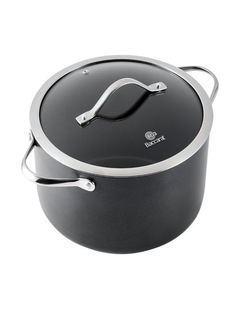 Baccarat iD3 Hard Anodised Stockpot with Lid 24cm in Black