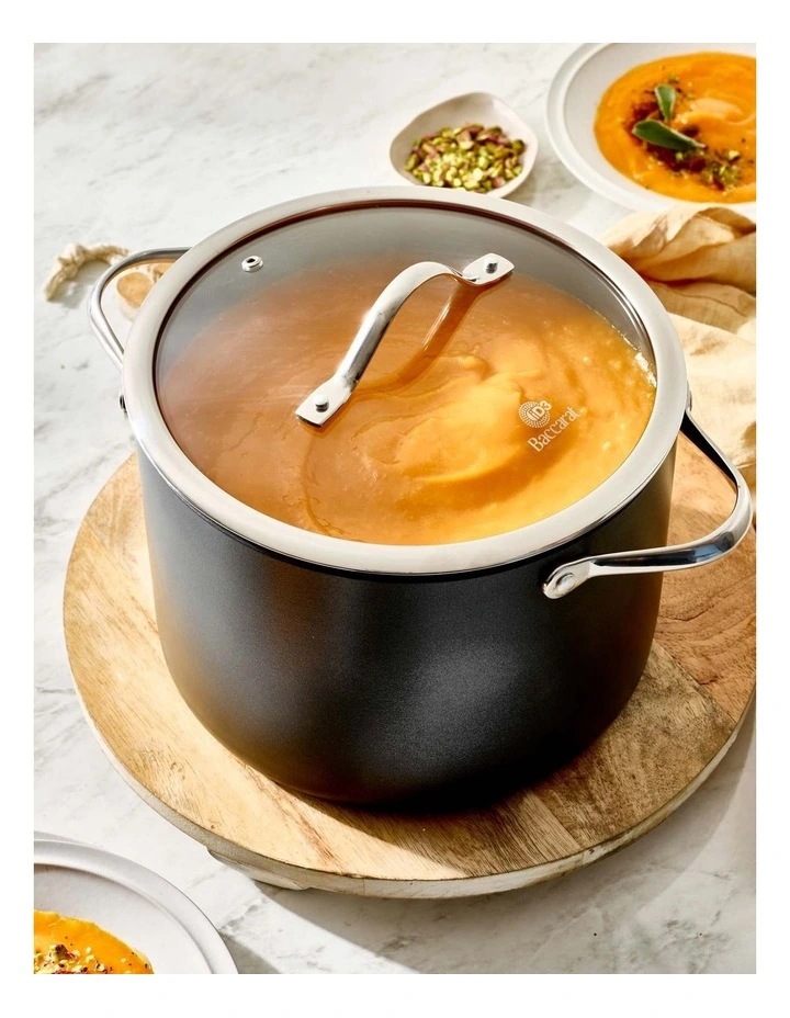 Baccarat iD3 Hard Anodised Stockpot with Lid 24cm in Black image 3