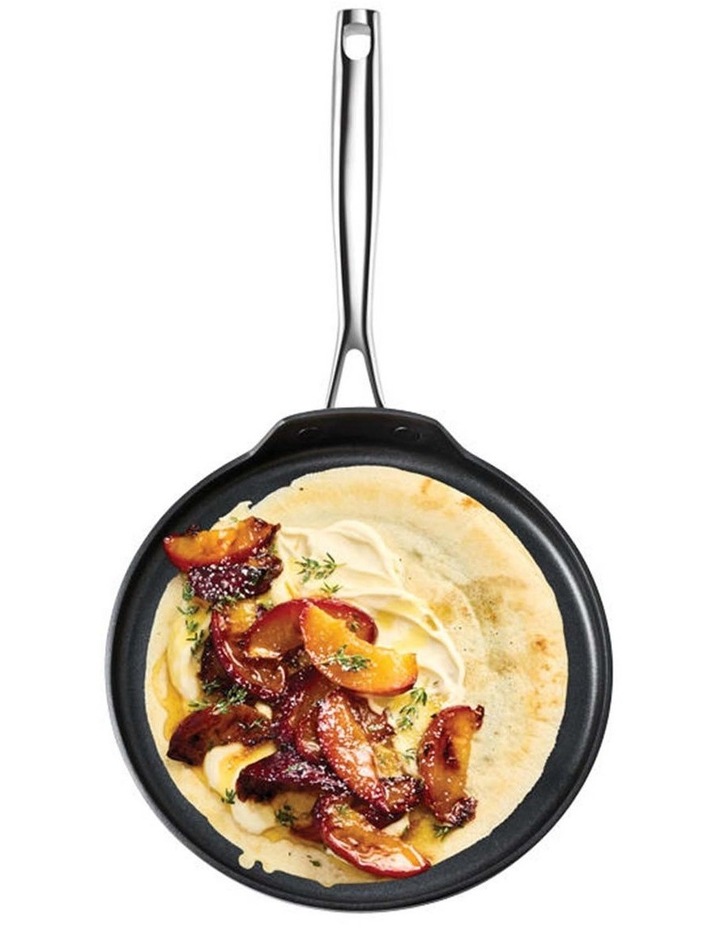 Baccarat iD3 Hard Anodised Crepe Pan 24cm in Black image 2