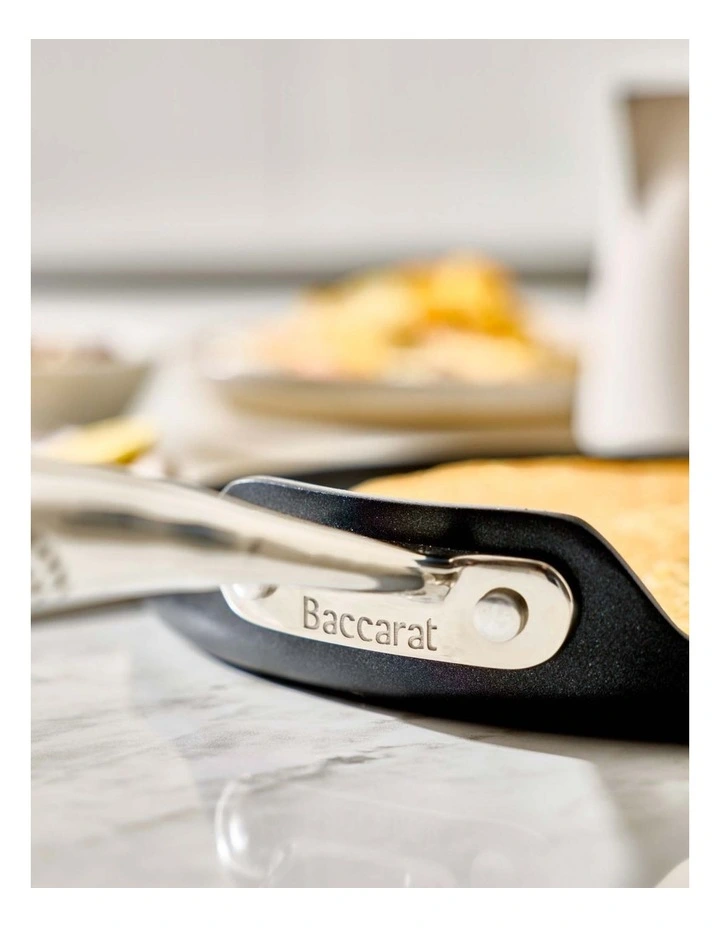 Baccarat iD3 Hard Anodised Crepe Pan 24cm in Black image 4
