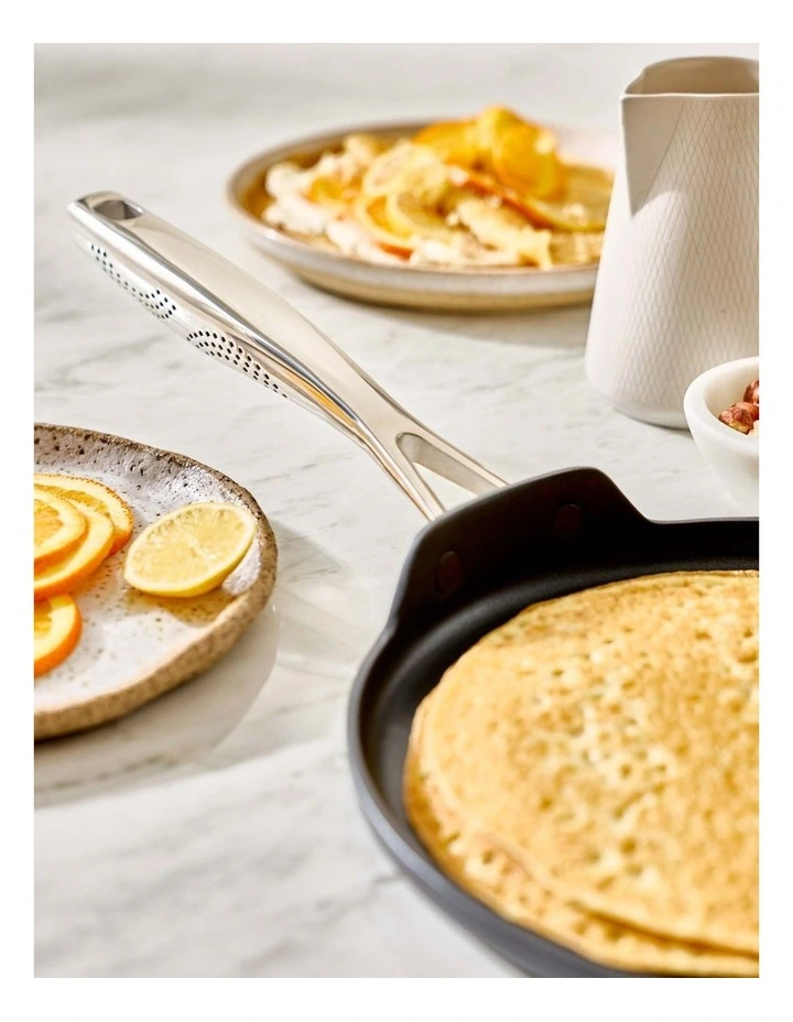 Baccarat iD3 Hard Anodised Crepe Pan 24cm in Black image 5