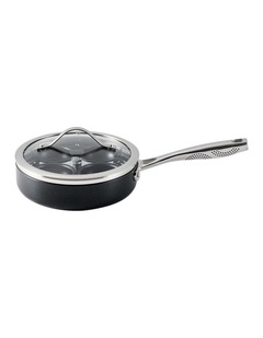 Baccarat iD3 Hard Anodised Egg Poacher with Lid in Black