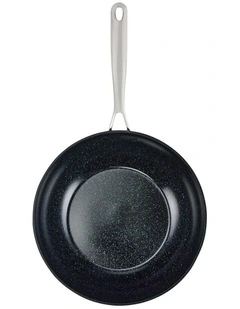 Baccarat Green Stone Stir Fry Pan 28cm in Black