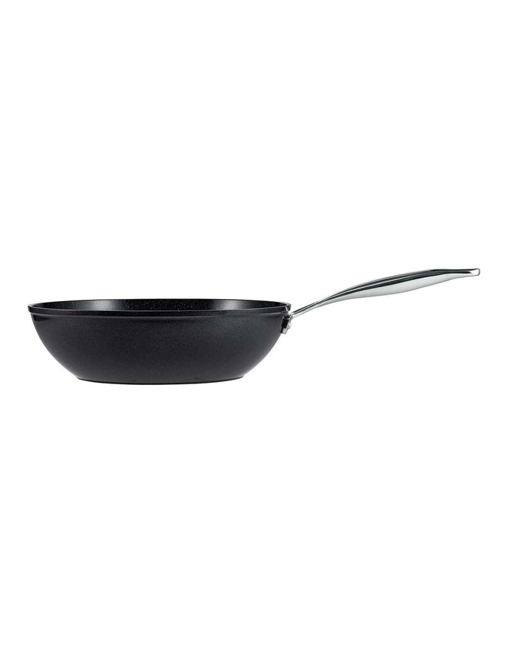 Baccarat Green Stone Stir Fry Pan 28cm in Black image 3