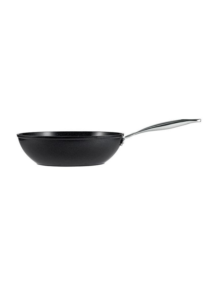 Baccarat Green Stone Stir Fry Pan 28cm in Black image 3