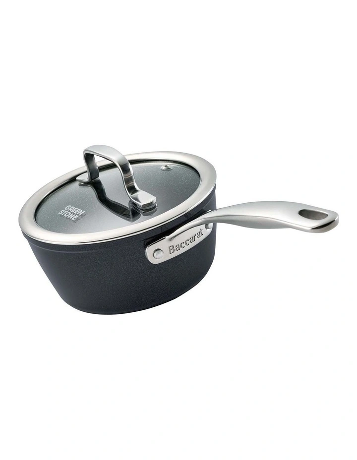 Baccarat Green Stone Saucepan 16cm in Black image 1
