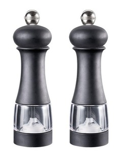 Spice Market Salt & Pepper Mill Set 18cm in Black