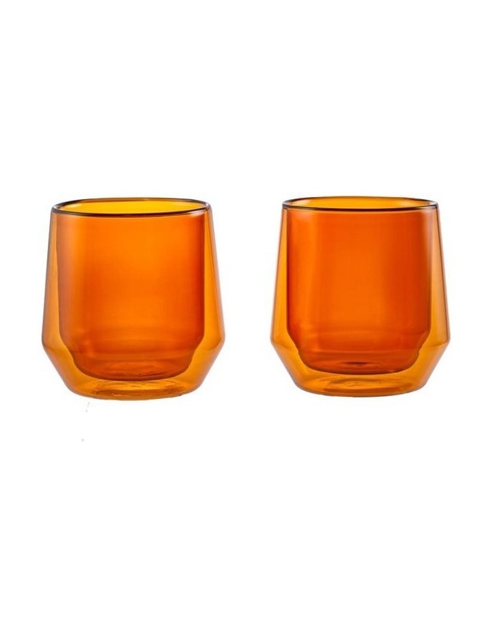 Verv Double Wall Cup Set 2 Piece 300ml in Amber image 1