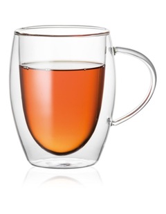 Baccarat Barista Caf Double Wall Thermal Glass Mug Set 2 Piece 300ml in Clear