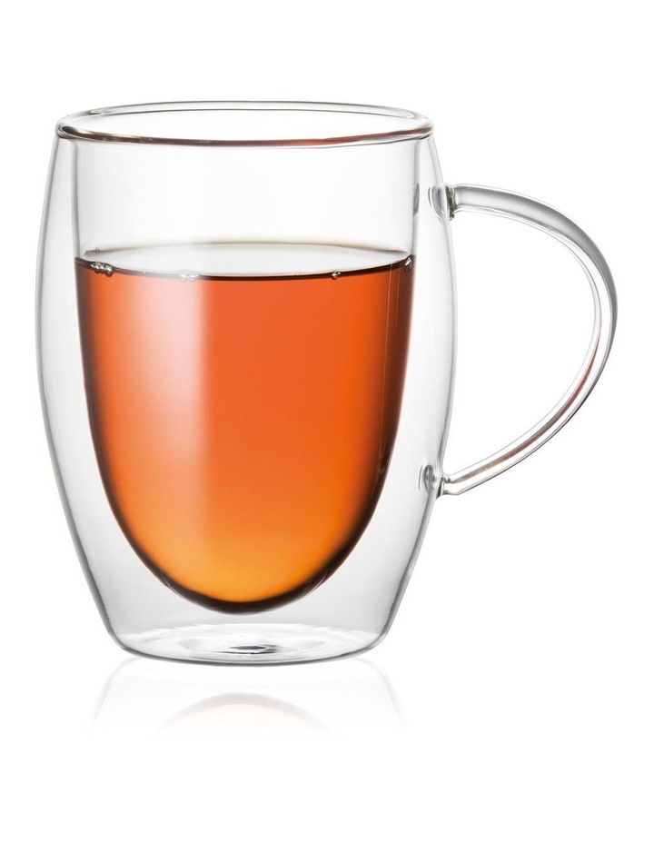 Baccarat Barista Caf Double Wall Thermal Glass Mug Set 2 Piece 300ml in Clear image 1