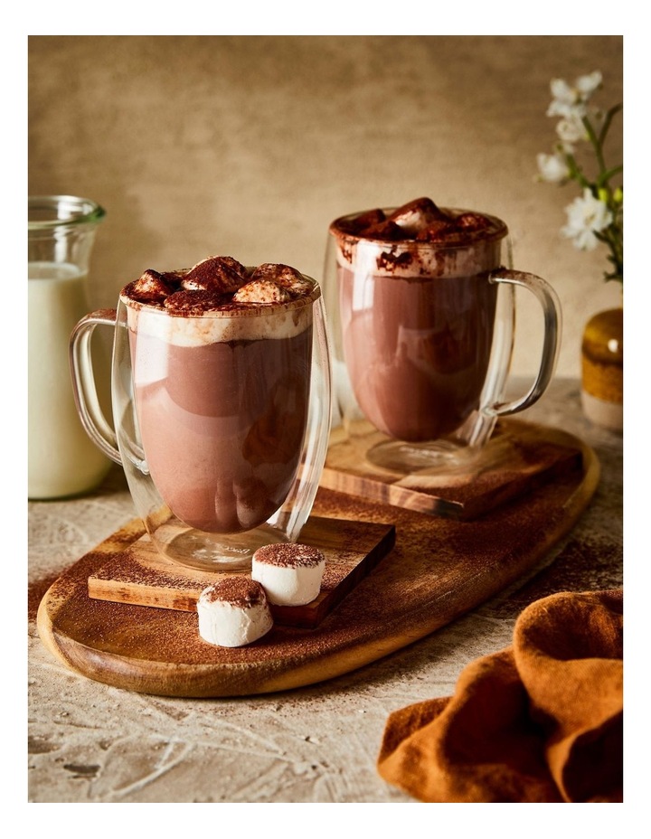 Baccarat Barista Caf Double Wall Thermal Glass Mug Set 2 Piece 300ml in Clear image 2