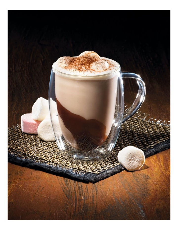 Baccarat Barista Caf Double Wall Thermal Glass Mug Set 2 Piece 300ml in Clear image 3