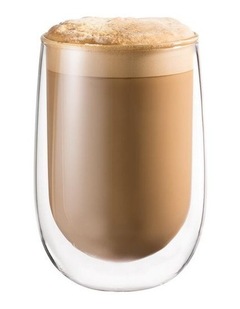 Baccarat Barista Caf Double Wall Glass Set 350ml 2 Piece in White