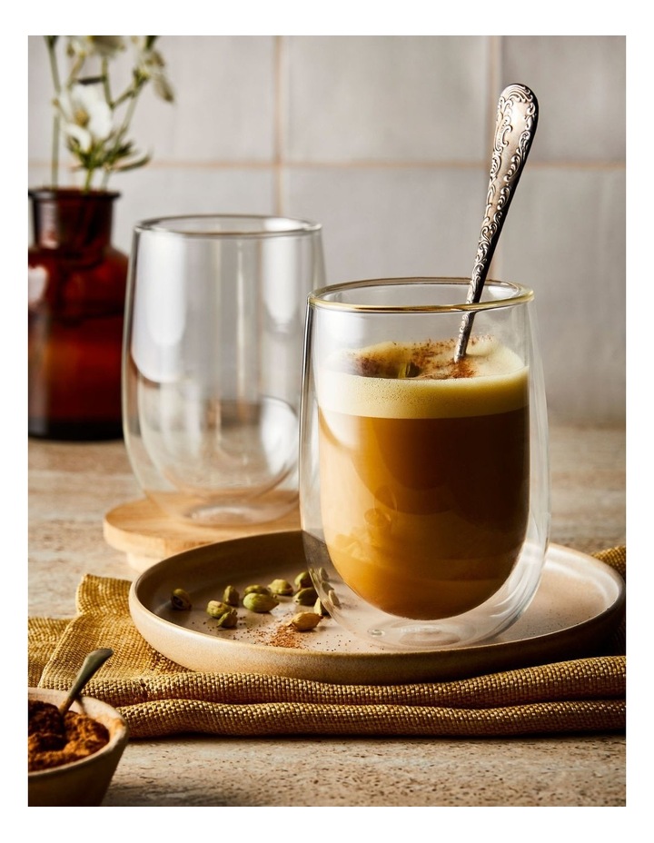 Baccarat Barista Caf Double Wall Glass Set 350ml 2 Piece in White image 2