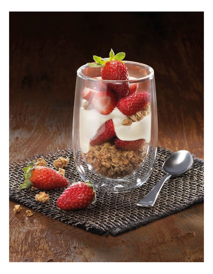 Baccarat Barista Caf Double Wall Glass Set 350ml 2 Piece in White image 3