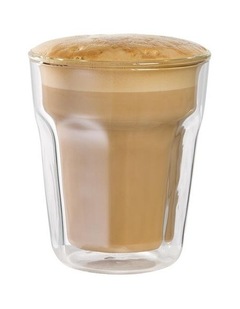 Baccarat Barista Facet 4 Piece Double Wall Latte Glass Set 236mL