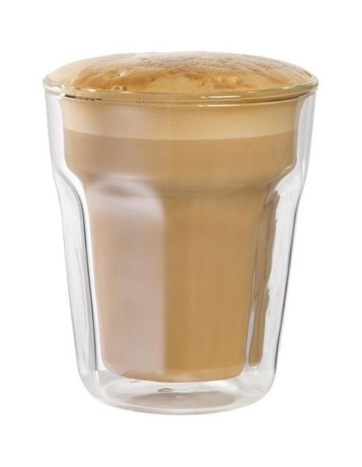 Baccarat Barista Facet 4 Piece Double Wall Latte Glass Set 236mL image 1