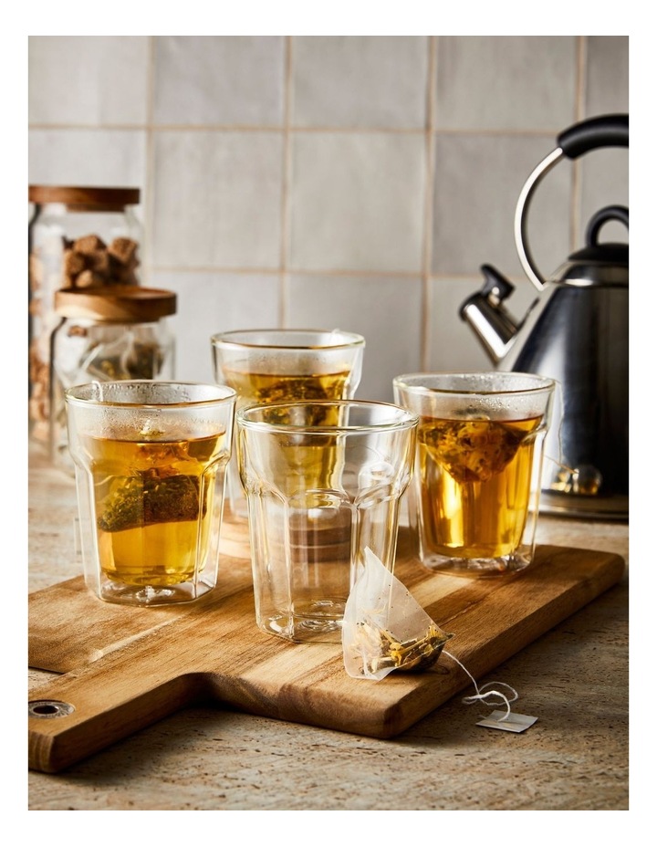 Baccarat Barista Facet 4 Piece Double Wall Latte Glass Set 236mL image 2