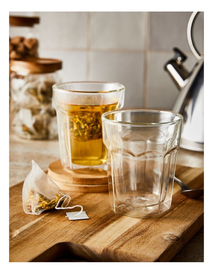 Baccarat Barista Facet 2 Piece Double Wall Latte Glass Set 236mL image 2