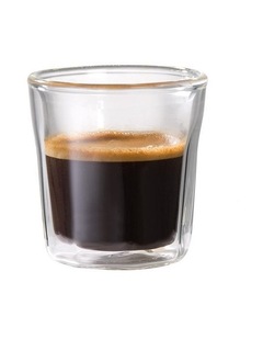 Baccarat Barista Facet 2 Piece Double Wall Espresso Glass Set 88mL