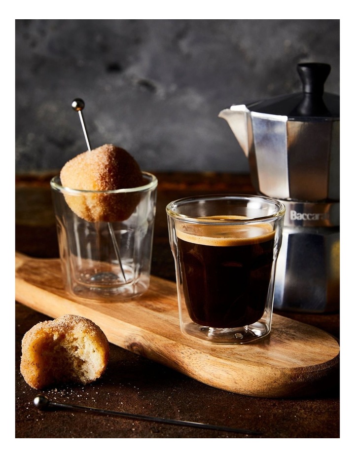 Baccarat Barista Facet 2 Piece Double Wall Espresso Glass Set 88mL image 3