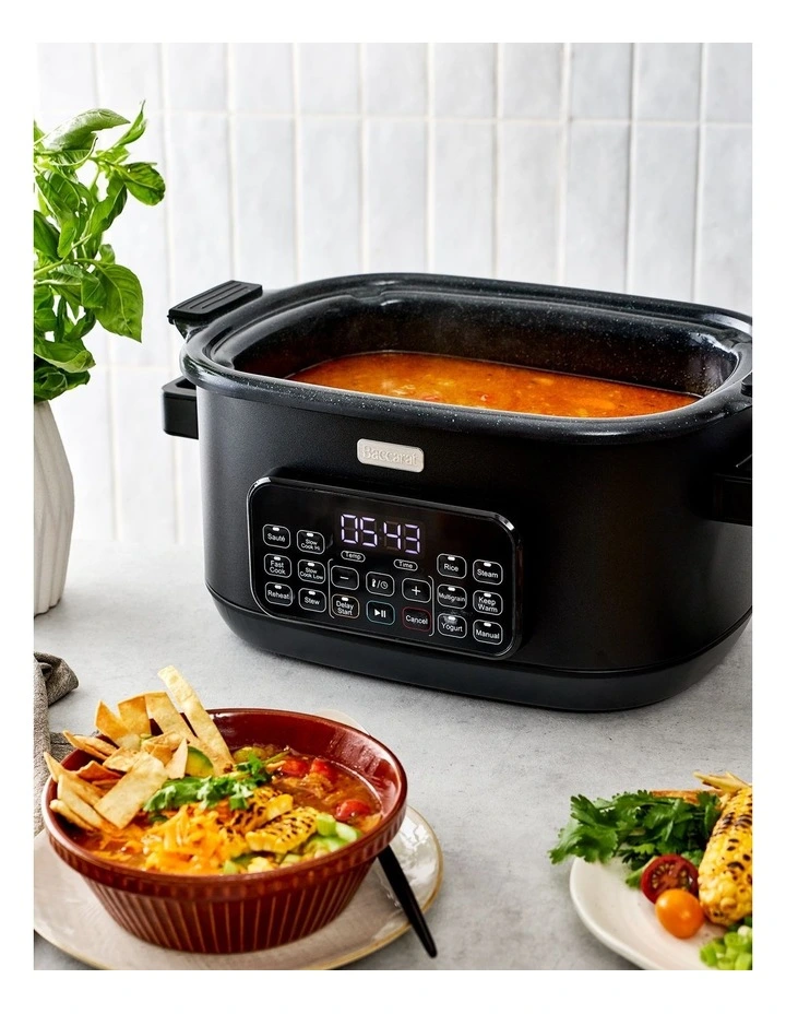 GREEN STONE Sear & Slow 6L Slow Cooker in Black image 6