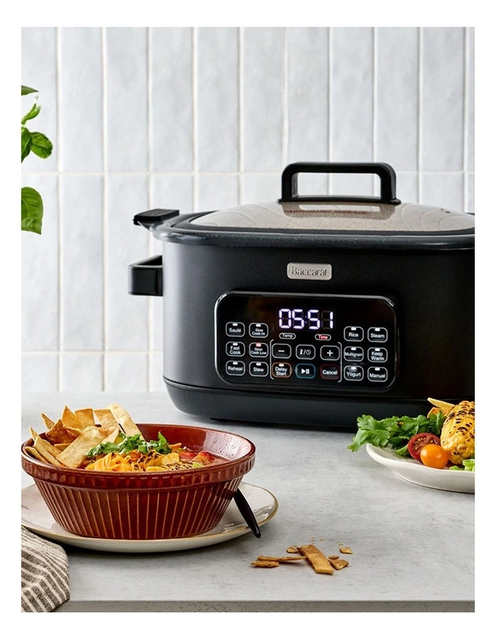 GREEN STONE Sear & Slow 6L Slow Cooker in Black image 7