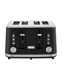 The Toasty Slice 4 Slice Toaster in Black