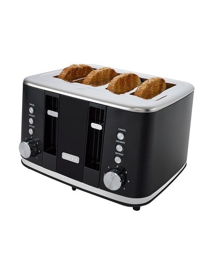 The Toasty Slice 4 Slice Toaster in Black image 3
