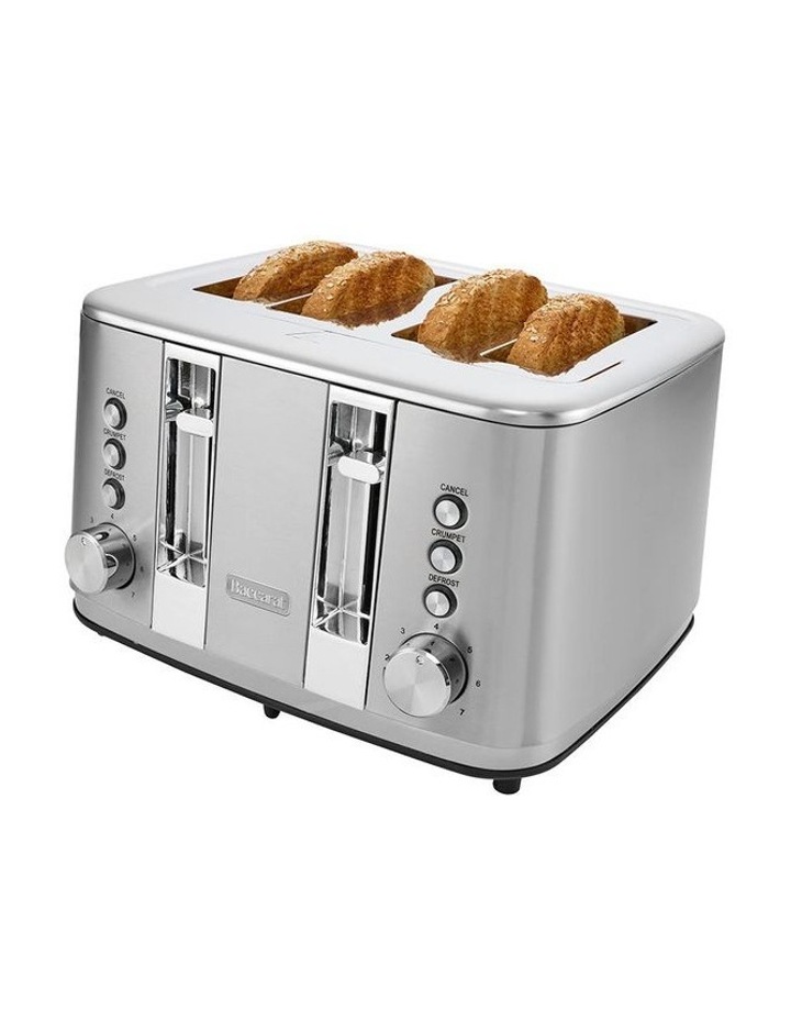 The Toasty Slice 4 Slice Toaster in Silver image 3